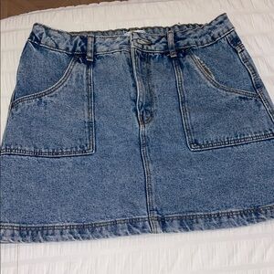 Primark Blue A-Line Mini Skirt Casual